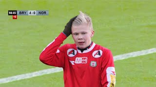 14 year old Erling Haaland was INSANE [upl. by Adlig]