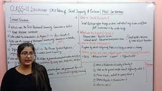 PATTERNS OF SOCIAL INEQUALITY AND EXCLUSION CLASS 12 SOCIOLOGY CH5 [upl. by Stewart135]