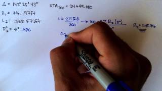 Advanced Geomatics Normal Compound Curves Example 2 Part 1 [upl. by Bernadine]