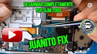 Desarmar completamente PSP Slim 2000  How to disassemble PSP 2000 Step by Step [upl. by Rabah]