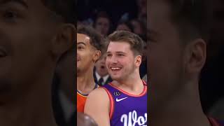 Luka Doncic hits at AllStar nba nbahighlights lucadoncic lebronjames basketball espn [upl. by Lowndes925]