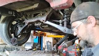 2010 Jeep Patriot rear subframe replacement pt1 [upl. by Enenaj797]