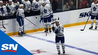 John Tavares Booed As He Salutes Islanders Fans After Tribute Video [upl. by Katy982]