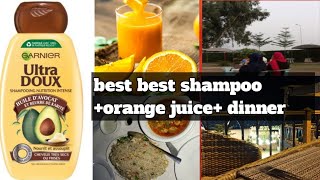 Garnier ultra doux shampoo reviewfresh orange juicedinner [upl. by Ennairol]