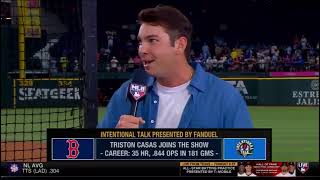 Triston Casas joins MLB Network’s Home Run Derby PreGame Show  2024 [upl. by Vinni201]