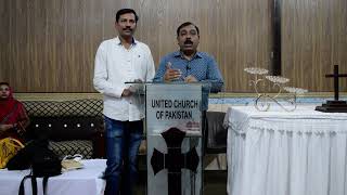 Thanks words from pastor Boota Jani United Church of Pakistan Green Town From Evangelist Javed Alam [upl. by Ahsercal]