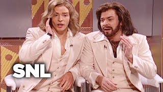 The Barry Gibb Talk Show Bee Gees Singers  SNL [upl. by Alcina]