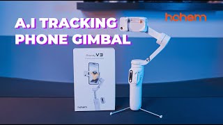 Hohem iSteady V3 Essential Smartphone Gimbal with Independent AI Tracker for Content Creators [upl. by Thill360]