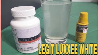 AUTHENTIC LUXXE WHITE GLUTATHIONE  BETADINE TEST [upl. by Zaob]