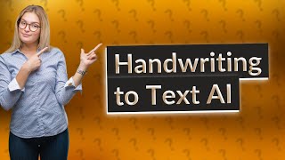 What AI tool converts handwriting to text [upl. by Petronilla831]