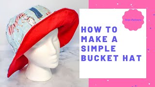 How to Make a Simple Bucket Hat [upl. by Walworth]