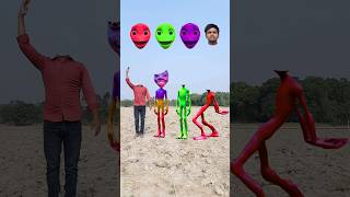 green red purple yellow alien vs Me correct headmatching new game magical video viral vfx [upl. by Damek685]