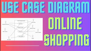 Q4 Use Case Diagram for Online Shopping System [upl. by Raffo]