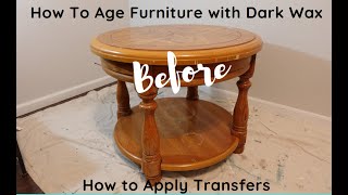 Kacha Vintage Look  How to Age Furniture with Dark Wax [upl. by Lorrimer]