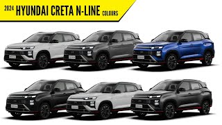 2024 Hyundai Creta NLine All Color Paint Options  Images  AUTOBICS [upl. by Nnaecarg]