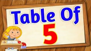 table of 5  multiplication table pahada  5 ka pahada learn in easy way of table 5 [upl. by Candy]