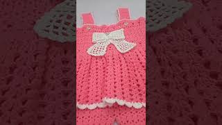 Crochet baby girl romper and overall howtocrochet easy design crochetwithshaheen0786 [upl. by Cormack]