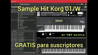 Sample Hit Korg 01W [upl. by Nairrot]