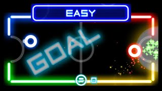 Glow Hockey  Easy Mode mobilegames [upl. by Lisetta]