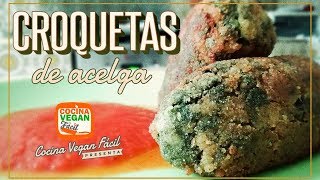 Croquetas de acelga  Cocina Vegan Fácil [upl. by Mellitz]