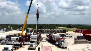 Timelapse of drilling amp fracking a well [upl. by Gney]