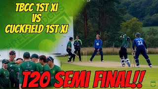 T20 SEMI FINAL  TBCC 1st XI vs Cuckfield 1st XI  Cricket Highlights [upl. by Mateusz]