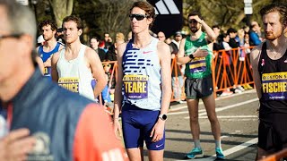 Cooper Teare takes down the field for victory at 2024 BAA 5k [upl. by Noiramaj]