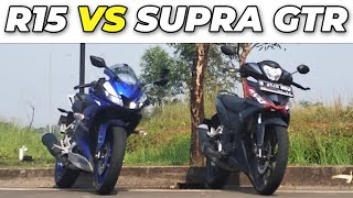 DRAG RACE‼️ ALL NEW R15 VS SUPRA GTR150 [upl. by Lionello]