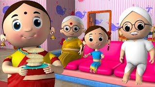 मम्मी की रोटी गोल  Mummy Ki Roti Gol Gol Hindi Rhymes  3D Cartoon Animated Nursery Rhymes for Kids [upl. by Annaeed53]