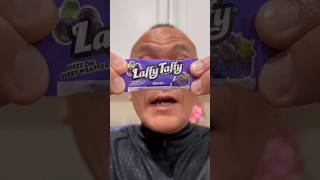 👂 ASMR LAFFY TAFFY CHEWY FRUIT CANDY GRAPE FLAVOR AND EATING SOUNDS 👂 asmr shorts [upl. by Mcginnis641]