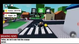 How to get to the Orange portal in Eg  Roblox Series [upl. by Genesa641]