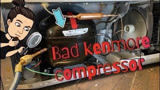 How to replace Kenmore Elite compressor install  LG [upl. by Avra]