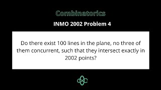 Combinatorics  INMO 2002 Problem 4  Indian National Math Olympiad  Cheenta [upl. by Frazer877]