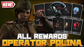 All OPERATOR REWARDS for POLINA Vanguard Operator Rewards [upl. by Sidra]