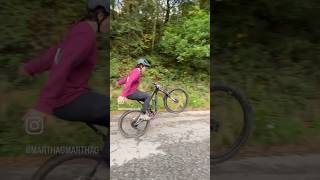 Wheelies and skids in Cwmcarn mtb wheelie [upl. by Ynohtnakram369]