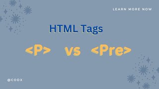 The Difference Between P And Pre Tags In HTML [upl. by Riess]