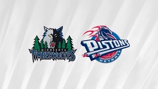 Minnesota Timberwolves v Detroit Pistons  Kobe Era  NBA 2K24 [upl. by Mandie]