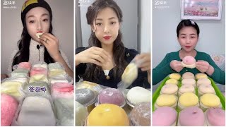 Chinese Mukbang Asmr  Crepe cake amp Mochi mukbang  Ăn bánh cờ rếp và mochi [upl. by Meriel576]