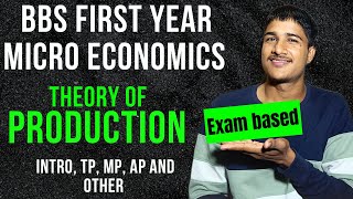 Theory Of Production Micro Economics BBS 1st Year  BBS first year  Micro Economics  Ashok Subedi [upl. by Bonilla]