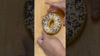 Best Bagel Recipe food sandwich foodie bagel creamcheese baking l [upl. by Isobel]