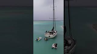 Huge yacht runs aground [upl. by Ojyma]