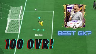 NEW 100 OVR JERZY DUDEK REVIEW  BEST GK fcmobile [upl. by Reivad253]