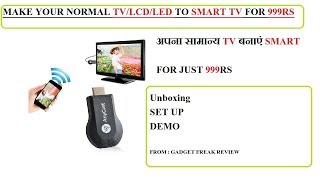 Anycast M2 wireless Display HDMI Dongle for Tv Make your Normal Tv to smart TV for 999rs Demo [upl. by Ryun577]