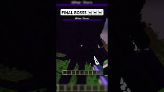 WITHER BOSSS in Minecraft 😱😱 minecraft minecraftmods witherstorm [upl. by Dyal153]