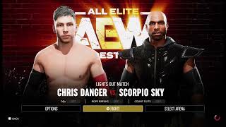 Chris Danger Vs Scorpio Sky AEW Fight Forever [upl. by Eirehs418]