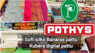 2024 pothys Madurai Diwali Special offer50Discount Soft silks Banaras pattu sarees collection [upl. by Chap]