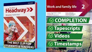 New Headway Elementary 5th Edition  Unit 2 Work and Family Life  Students Book [upl. by Enialehs]