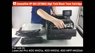 How to Replacement HP 80X Black Toner Cartridge [upl. by Nicholson367]