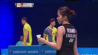 Celcom Axiata Malaysia Open 2016  Badminton SF M2WS  Wang Yihan vs Ratchanok Intanon [upl. by Aitam281]