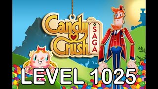 Candy Crush Saga Level 1025  AppLevelHelpercom [upl. by Lyrehs]